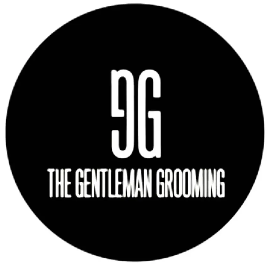 Logo with '9G' and 'The Gentleman Grooming' in white on black.